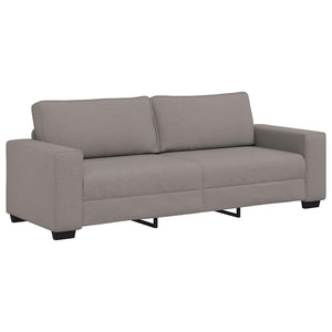 vidaXL Canapé 3 places taupe 220x77x82 cm tissu