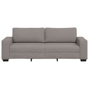 vidaXL Canapé 3 places taupe 220x77x82 cm tissu