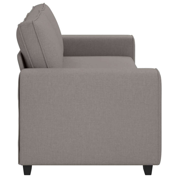 vidaXL Canapé 3 places taupe 220x77x82 cm tissu