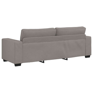 vidaXL Canapé 3 places taupe 220x77x82 cm tissu