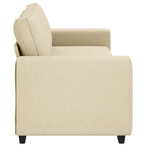 vidaXL Canapé à 3 places crème 220x77x82 cm Tissu