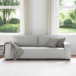 vidaXL Canapé 3 places gris nuage 220x77x82 cm tissu