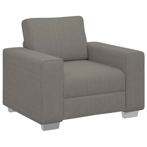 Sessel Hellgrau Cordstoff 100 cm