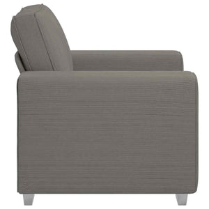 Sessel Hellgrau Cordstoff 100 cm