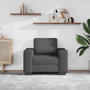 vidaXL Fauteuil gris foncé 100x77x82 cm Tissu corduroy