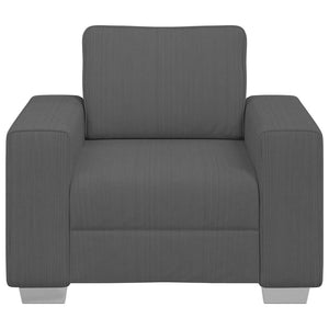 vidaXL Fauteuil gris foncé 100x77x82 cm Tissu corduroy