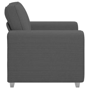 vidaXL Fauteuil gris foncé 100x77x82 cm Tissu corduroy