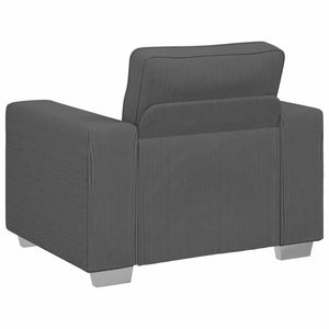 vidaXL Fauteuil gris foncé 100x77x82 cm Tissu corduroy