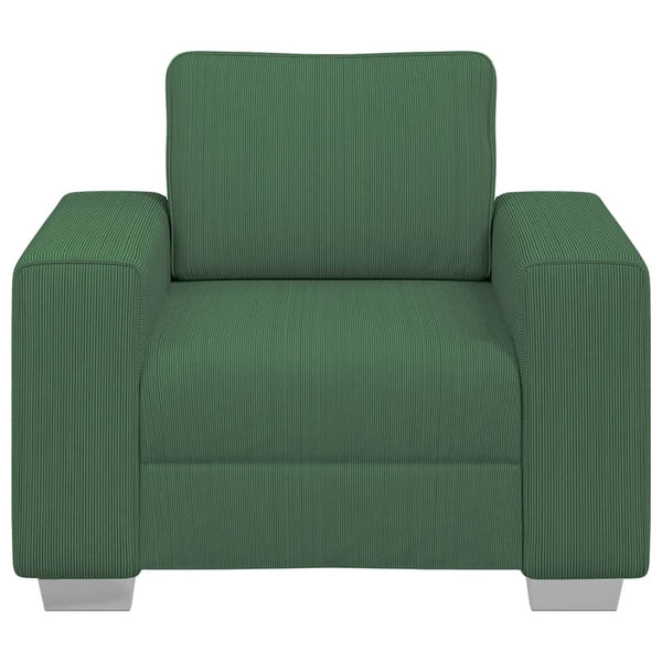 vidaXL Fauteuil vert foncé 100x77x82 cm velours côtelé