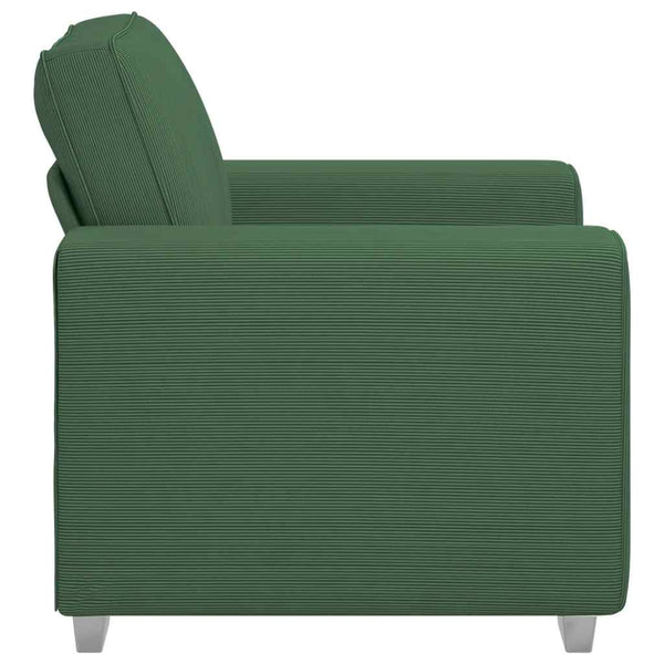 vidaXL Fauteuil vert foncé 100x77x82 cm velours côtelé