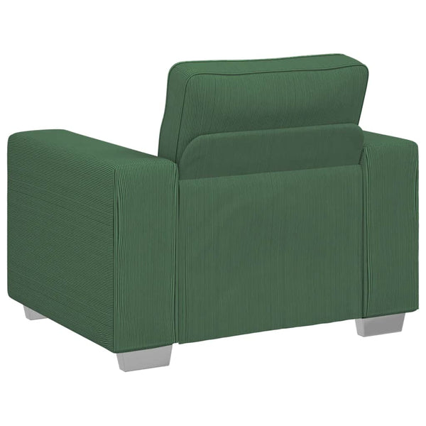 vidaXL Fauteuil vert foncé 100x77x82 cm velours côtelé
