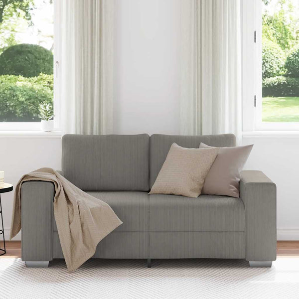 Helles Cord Zweisitzer Sofa