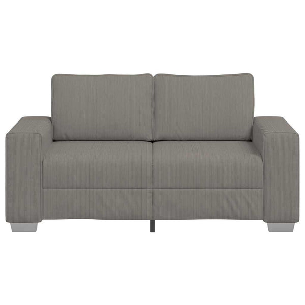 Helles Cord Zweisitzer Sofa
