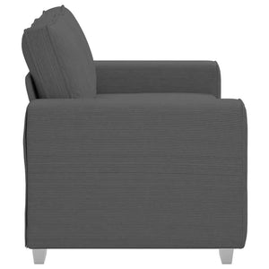 Dunkelgraues Cord Zweisitzer Sofa 160 cm