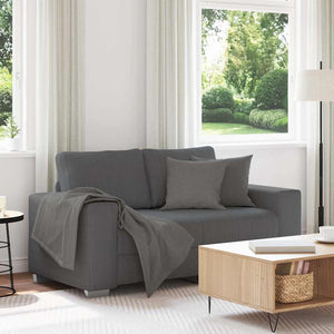 Dunkelgraues Cord Zweisitzer Sofa 160 cm