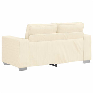 vidaXL Canapé deux places crème 160x77x82 cm velours côtelé