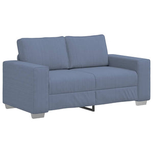 Blaues Cord Zweisitzer Sofa 160 cm