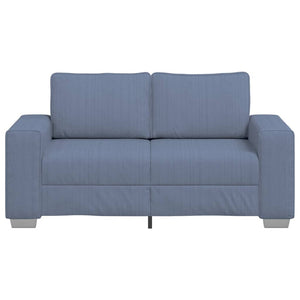 Blaues Cord Zweisitzer Sofa 160 cm
