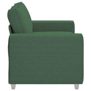 Dunkelgrünes Cord Zweisitzer Sofa 160 cm