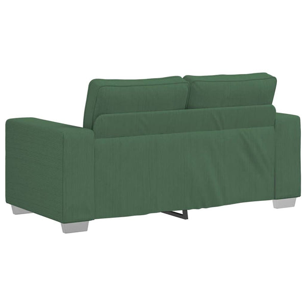 Dunkelgrünes Cord Zweisitzer Sofa 160 cm