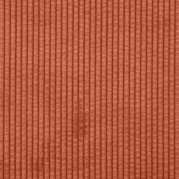 Zweisitzer Sofa Cordstoff Rot Orange