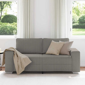 Cord Zweisitzer Sofa Hellgrau 180 cm