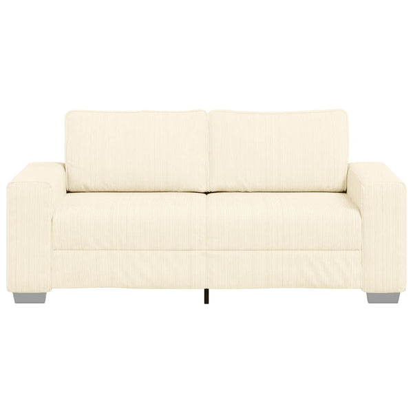 Creme Cord Zweisitzer Sofa 180 cm