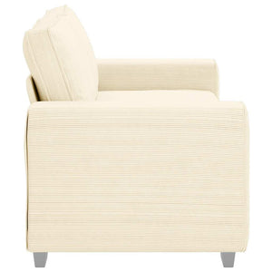 Creme Cord Zweisitzer Sofa 180 cm