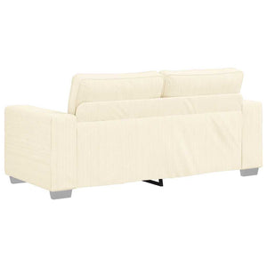 Creme Cord Zweisitzer Sofa 180 cm