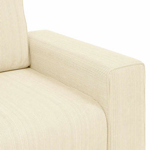 Creme Cord Zweisitzer Sofa 180 cm