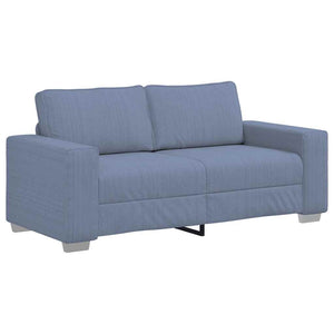 Blaues Cord Zweisitzer Sofa 180 cm