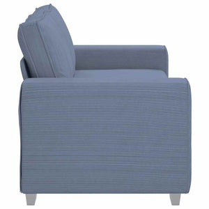 Blaues Cord Zweisitzer Sofa 180 cm