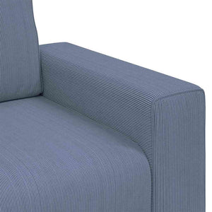 Blaues Cord Zweisitzer Sofa 180 cm