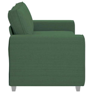 Dunkelgrünes Cord Zweisitzer Sofa 180 cm