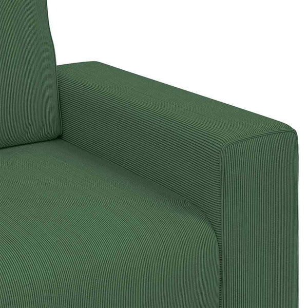 Dunkelgrünes Cord Zweisitzer Sofa 180 cm