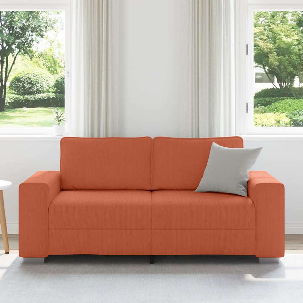 Zweisitzer Sofa Rot Orange Cord