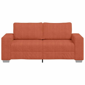 Zweisitzer Sofa Rot Orange Cord