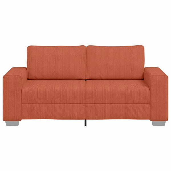 Zweisitzer Sofa Rot Orange Cord