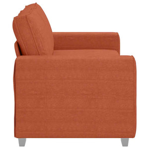 Zweisitzer Sofa Rot Orange Cord