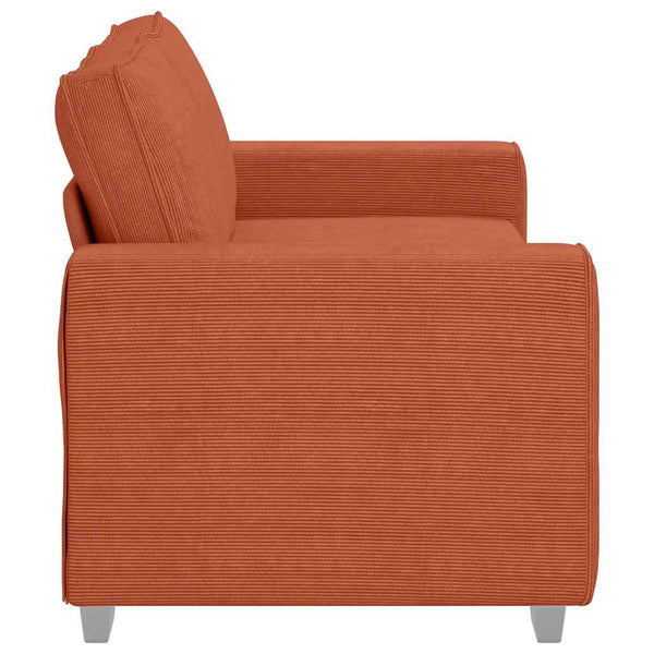 Zweisitzer Sofa Rot Orange Cord