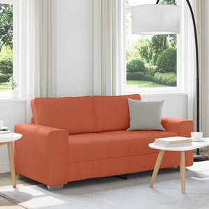 Zweisitzer Sofa Rot Orange Cord