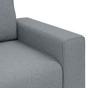 Sofa Sessel Hellgrau Stoff 100 cm