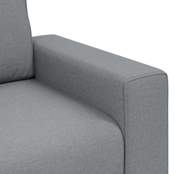Sofa Sessel Hellgrau Stoff 100 cm