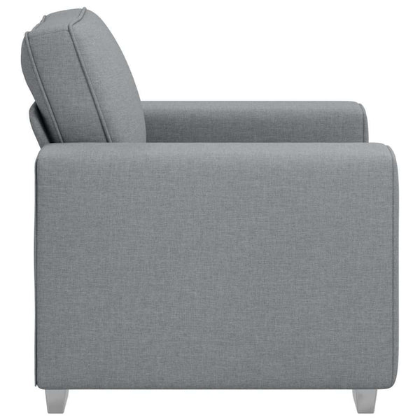 Sofa Sessel Hellgrau Stoff 100 cm