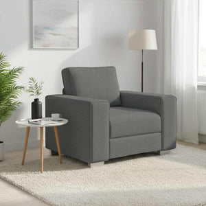 Dunkelgrauer Stoff Sofa-Sessel, 100 cm