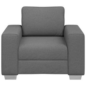 Dunkelgrauer Stoff Sofa-Sessel, 100 cm