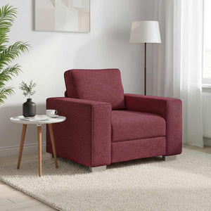 Weinroter Stoff Sofa-Sessel, 100 cm