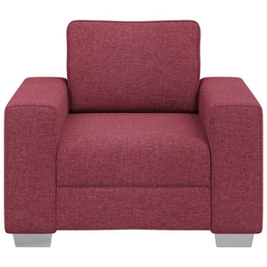 Weinroter Stoff Sofa-Sessel, 100 cm