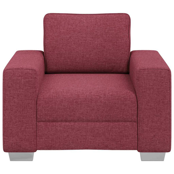 Weinroter Stoff Sofa-Sessel, 100 cm