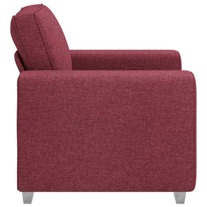 Weinroter Stoff Sofa-Sessel, 100 cm